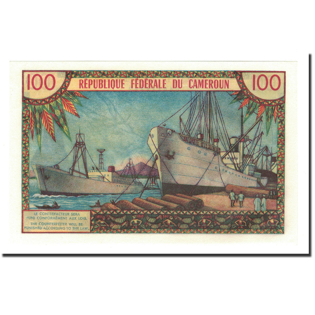 Billete, 100 Francs, Camerún, KM:10a, SC+