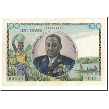 Geldschein, Französisch-Äquatorialafrika, 100 Francs, 1957, Undated, KM:32, VZ