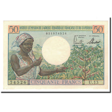 Banconote, Africa equatoriale francese, 50 Francs, 1957, KM:31, Undated, SPL
