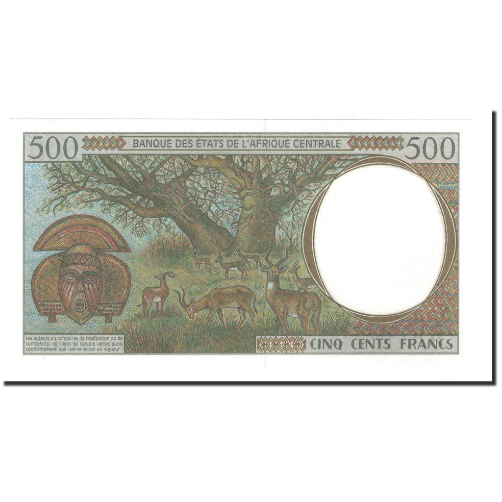 Banknote, Central African States, 500 Francs, 1998, KM:201Ef, UNC(65-70)