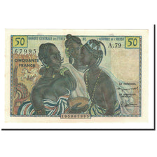 Billete, 50 Francs, Undated (1958), Estados del África Occidental, KM:1, SC