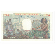 Banknote, Tahiti, 1000 Francs, Undated (1940-57), KM:15b, AU(55-58)