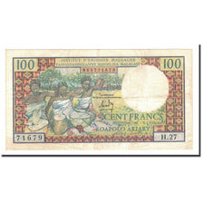 Billete, 100 Francs =  20 Ariary, 1966, Madagascar, KM:57a, Undated, MBC