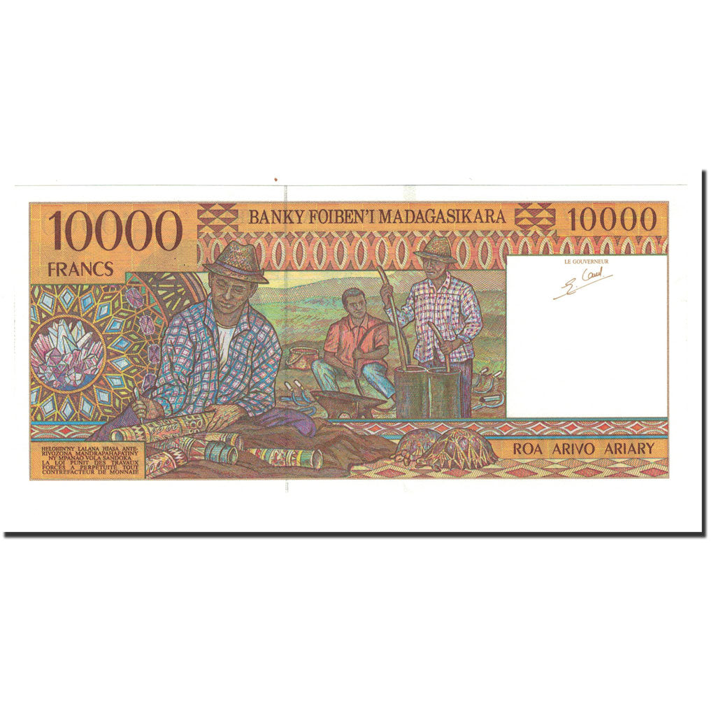 Banknote, Madagascar, 10,000 Francs = 2000 Ariary, 1995, Undated, KM:79b