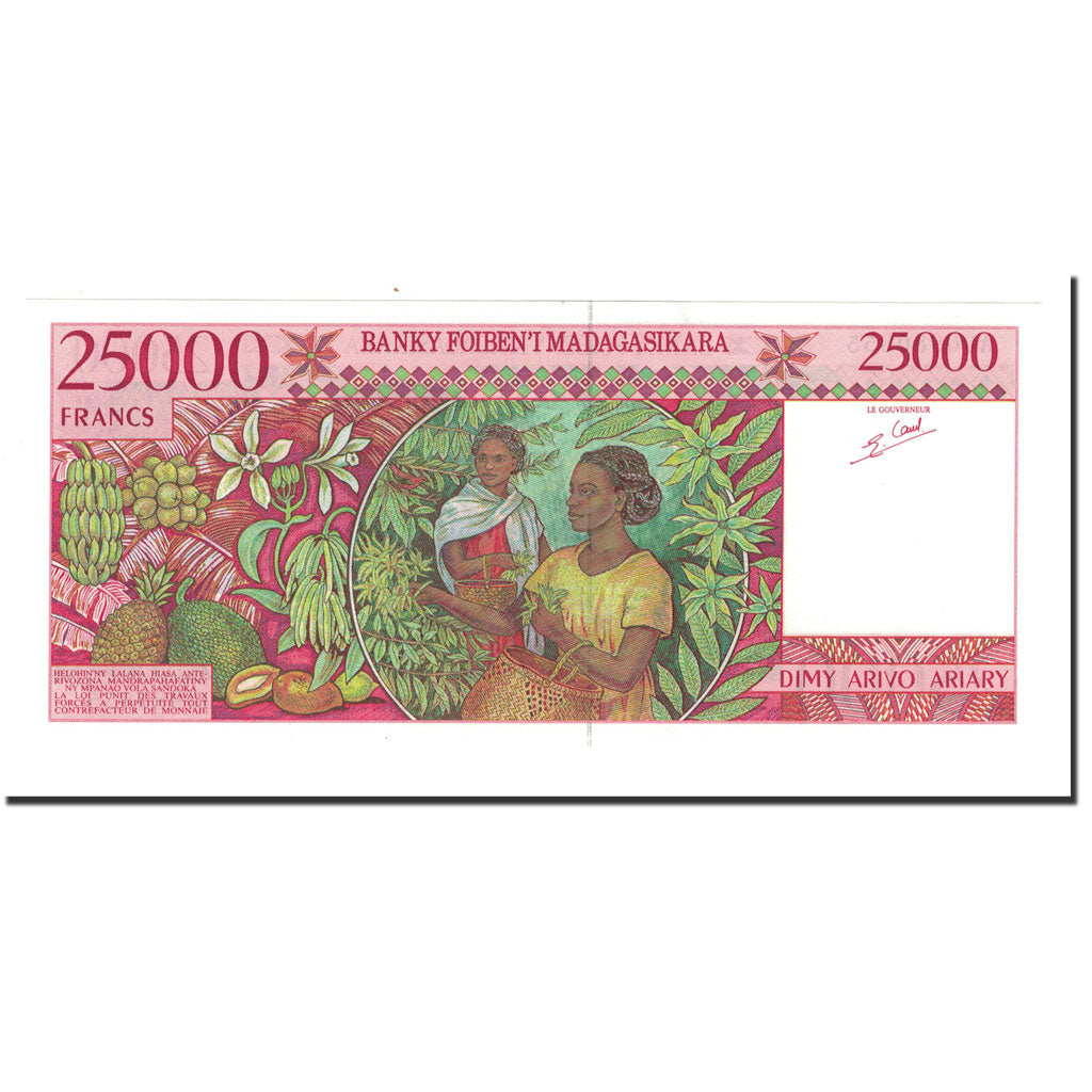 Banknote, Madagascar, 25,000 Francs = 5000 Ariary, 1998, Undated, KM:82