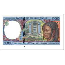 Banknot, Państwa Afryki Środkowej, 10,000 Francs, 1995, KM:405Lb, UNC(63)