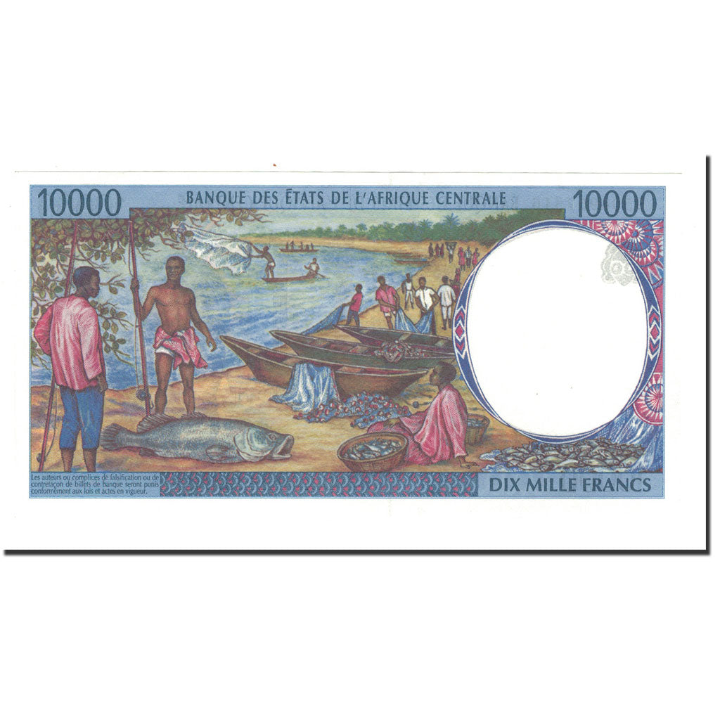 Banknote, Central African States, 10,000 Francs, 1995, KM:405Lb, UNC(63)