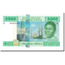 Billet, États de l'Afrique centrale, 5000 Francs, 2002, KM:209U, SPL+