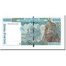 Banknote, West African States, 5000 Francs, 1999, KM:713Ki, UNC(64)