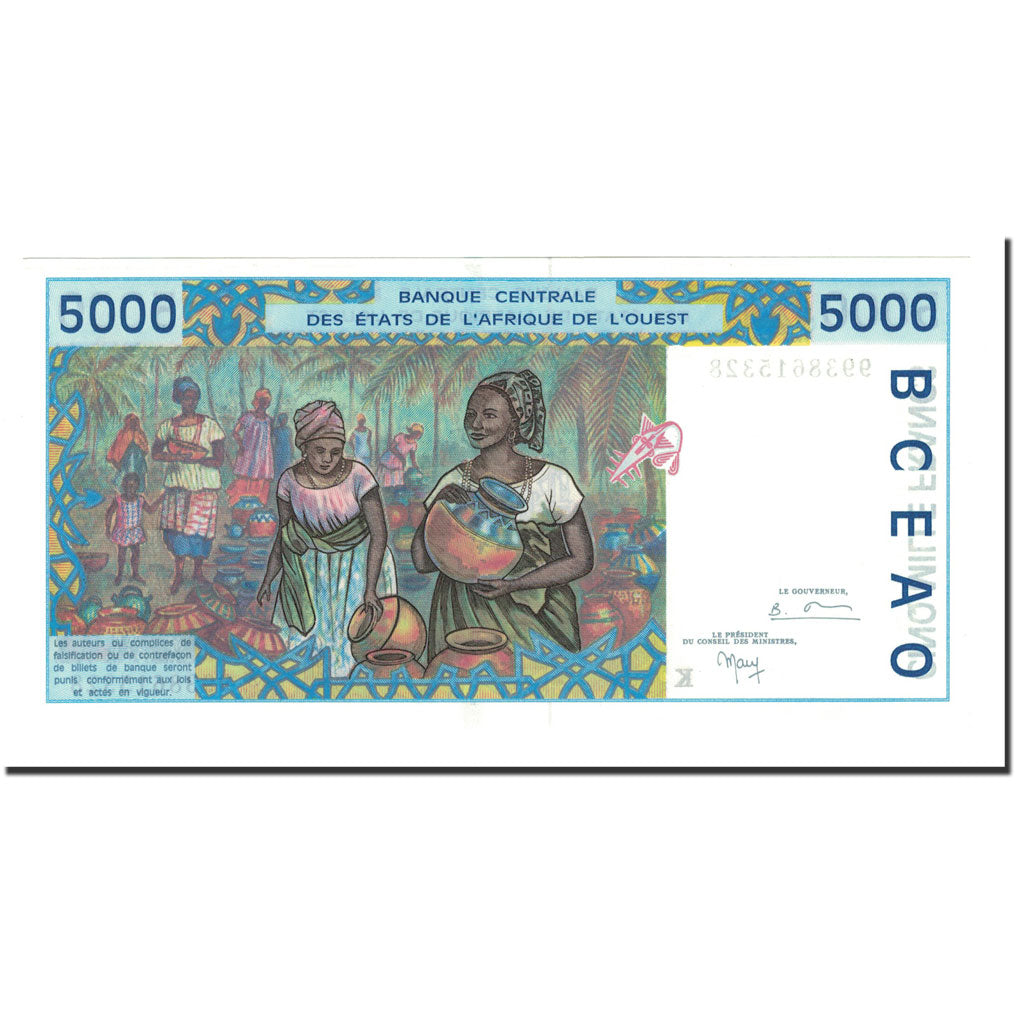 Banknote, West African States, 5000 Francs, 1999, KM:713Ki, UNC(64)
