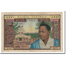 Banknote, Cameroon, 5000 Francs, Undated, KM:9, F(12-15)