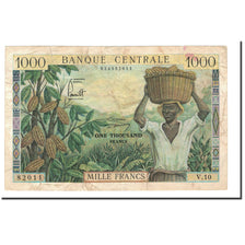 Billet, Cameroun, 1000 Francs, 1962, Undated, KM:12a, B+