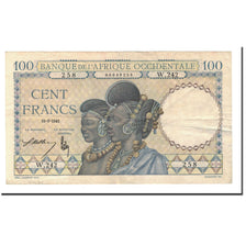 Banknote, French West Africa, 100 Francs, 1941, 1941-09-10, KM:23, VF(30-35)
