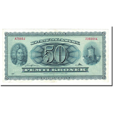 Geldschein, Dänemark, 50 Kroner, 1966, KM:45k, SS+