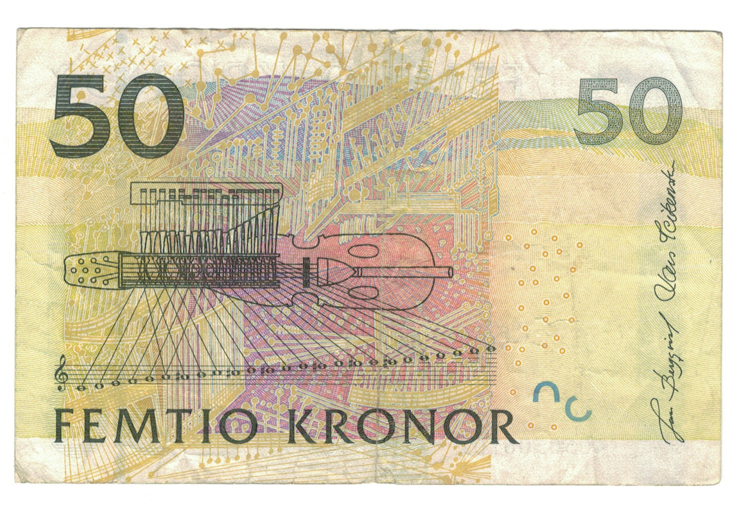 Geldschein, Schweden, 50 Kronor, 2004, KM:64a, S+