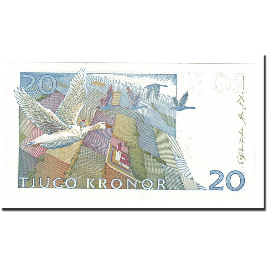 Geldschein, Schweden, 20 Kronor, 1992, KM:61a, UNZ