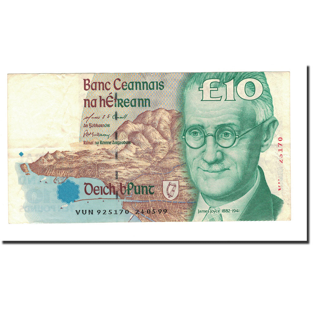 Banknote, Ireland - Republic, 10 Pounds, 1993-1999, KM:76b, AU(50-53)