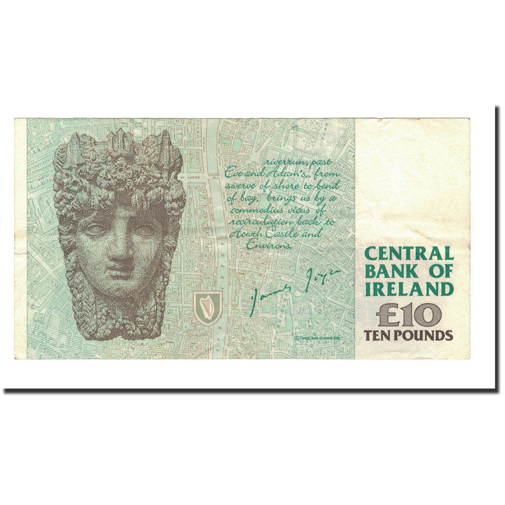 Banknote, Ireland - Republic, 10 Pounds, 1993-1999, KM:76b, AU(50-53)