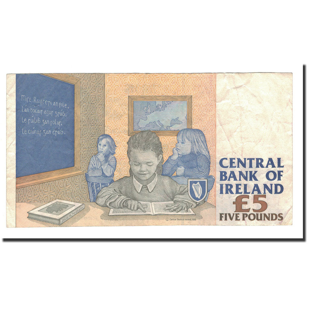 Banknote, Ireland - Republic, 5 Pounds, 1999, KM:75b, EF(40-45)