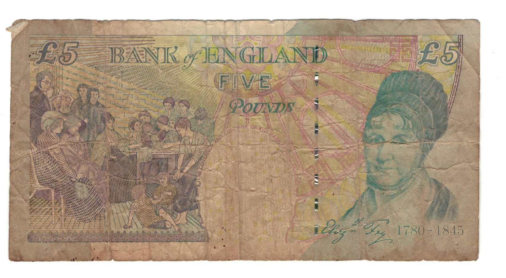 Banknote, Great Britain, 5 Pounds, 2002, KM:391a, VG(8-10)