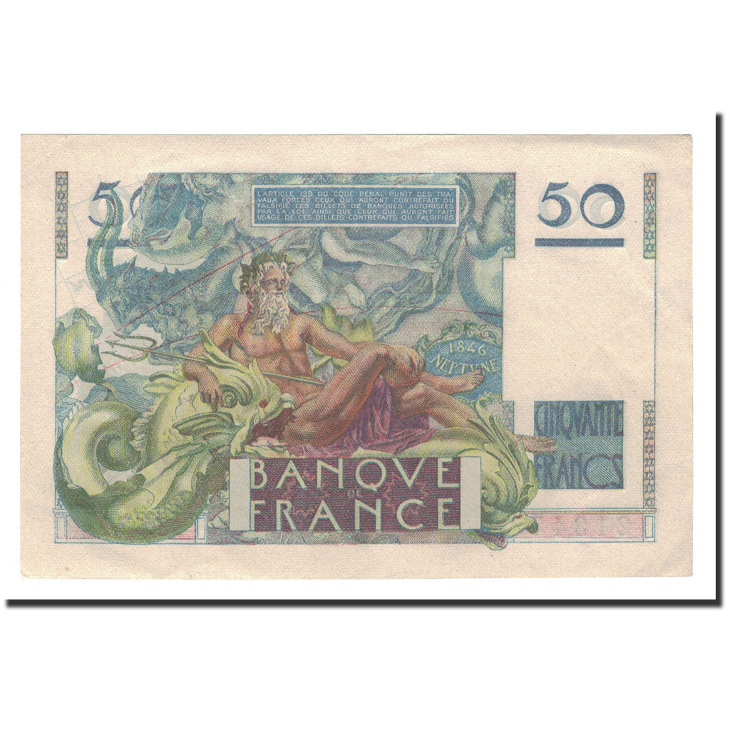 France, 50 Francs, 1951, 1951-02-01, AU(50-53), Fayette:20.17, KM:127c