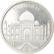 France, Medal, Merveilles du monde, Taj Mahal, Arts & Culture, MS(64), Silver