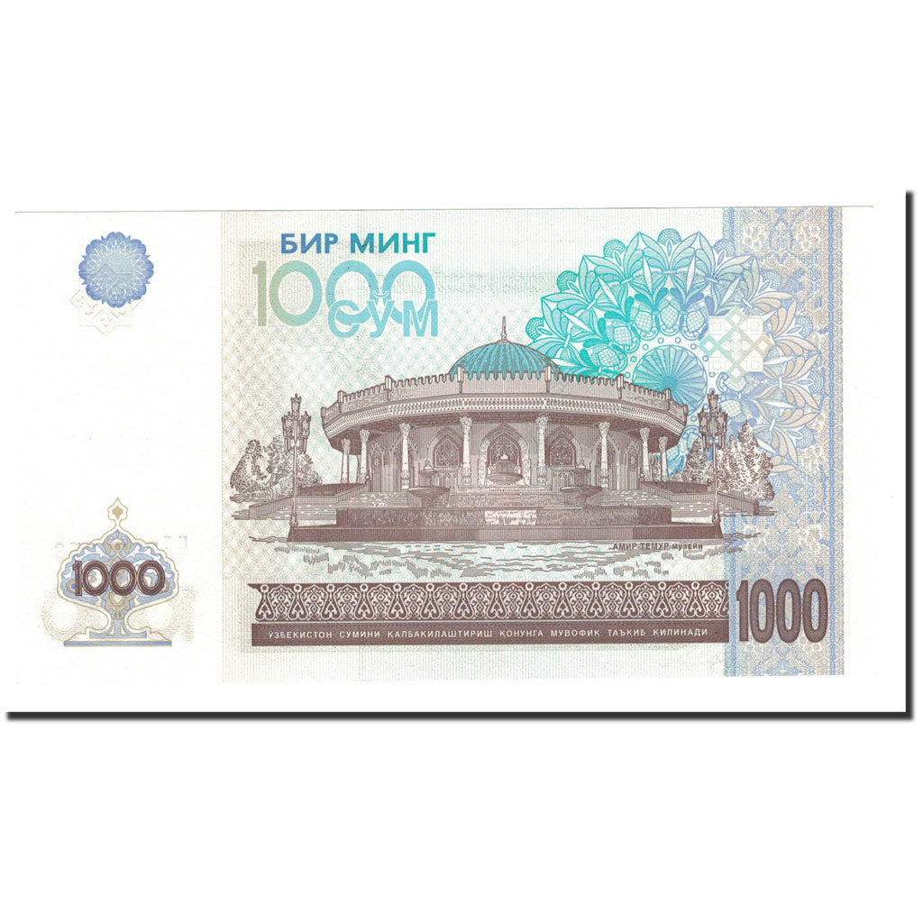 Banconote, Uzbekistan, 1000 Sum, 2001, KM:82, FDS