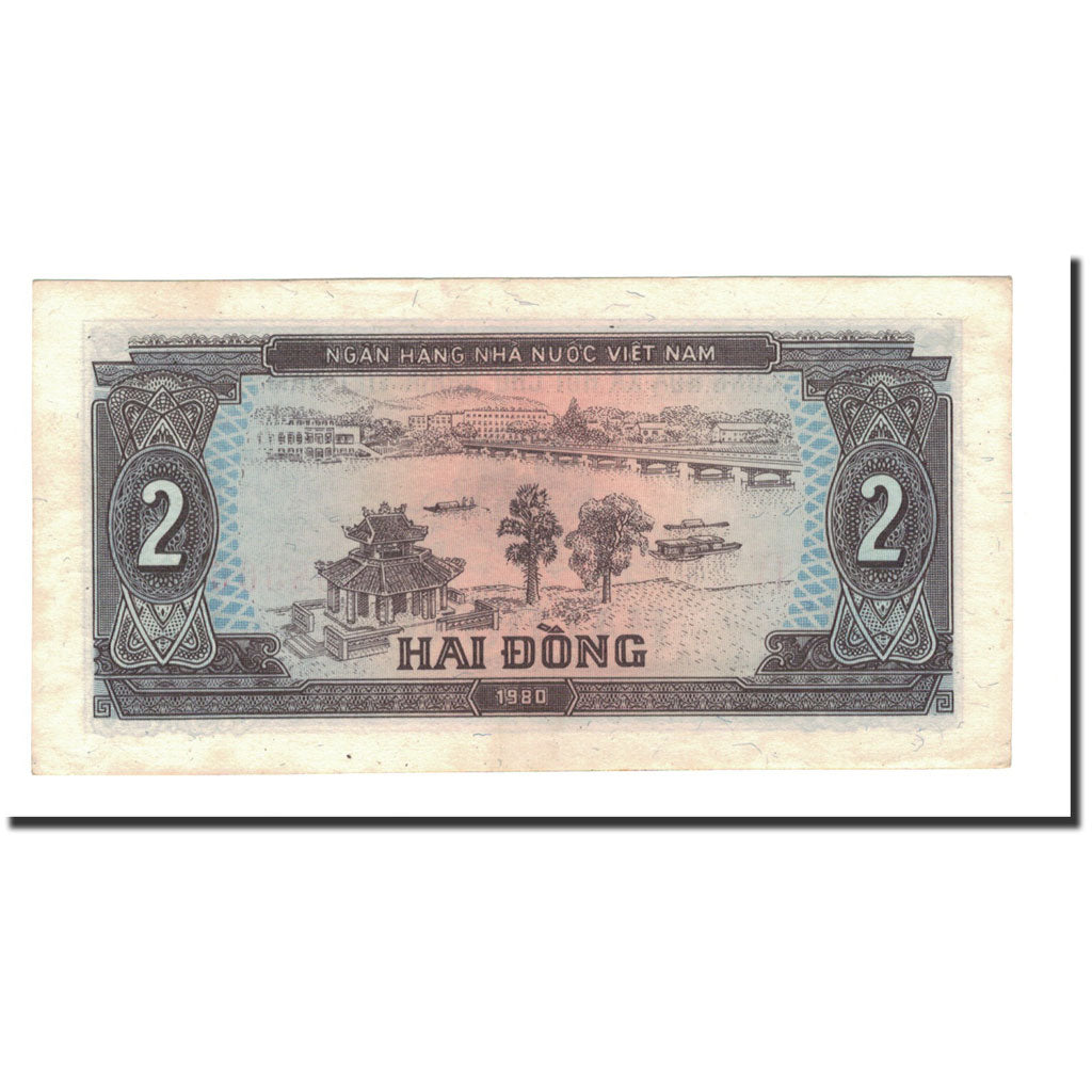 Banknot, Wietnam, 2 D<ox>ng, 1980 (1981), KM:85a, AU(50-53)