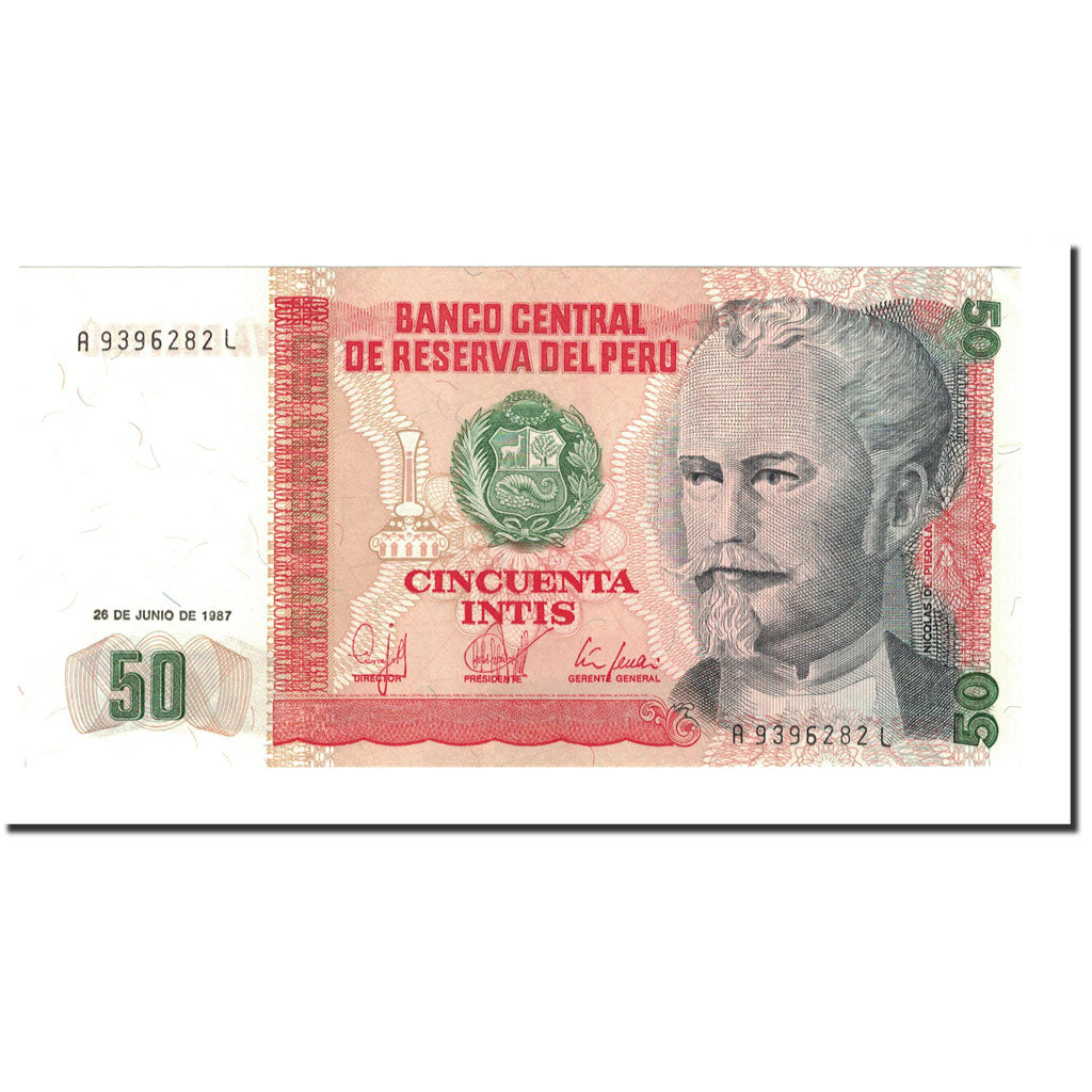Banconote, Perù, 50 Intis, 1987, 1987-06-26, KM:131a, SPL