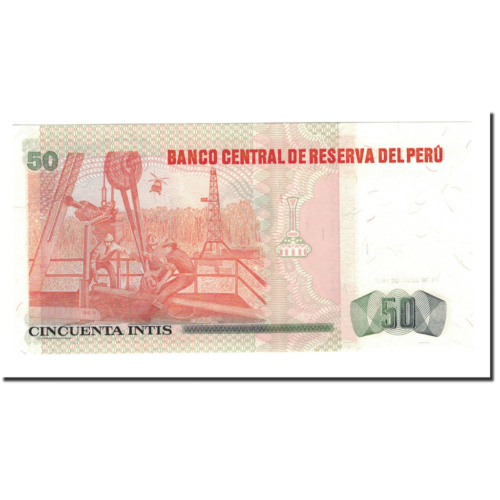 Banconote, Perù, 50 Intis, 1987, 1987-06-26, KM:131a, SPL