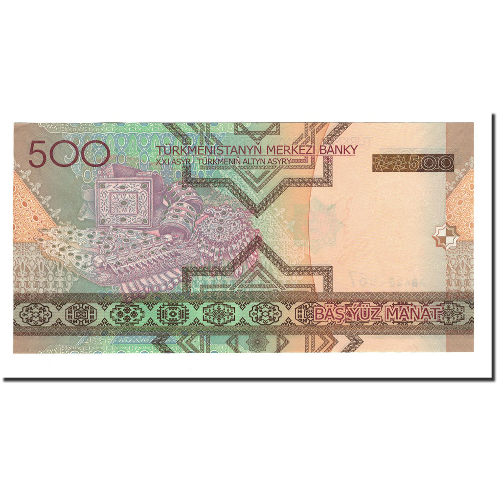 Banknote, Turkmanistan, 500 Manat, 2005, KM:19, UNC(64)
