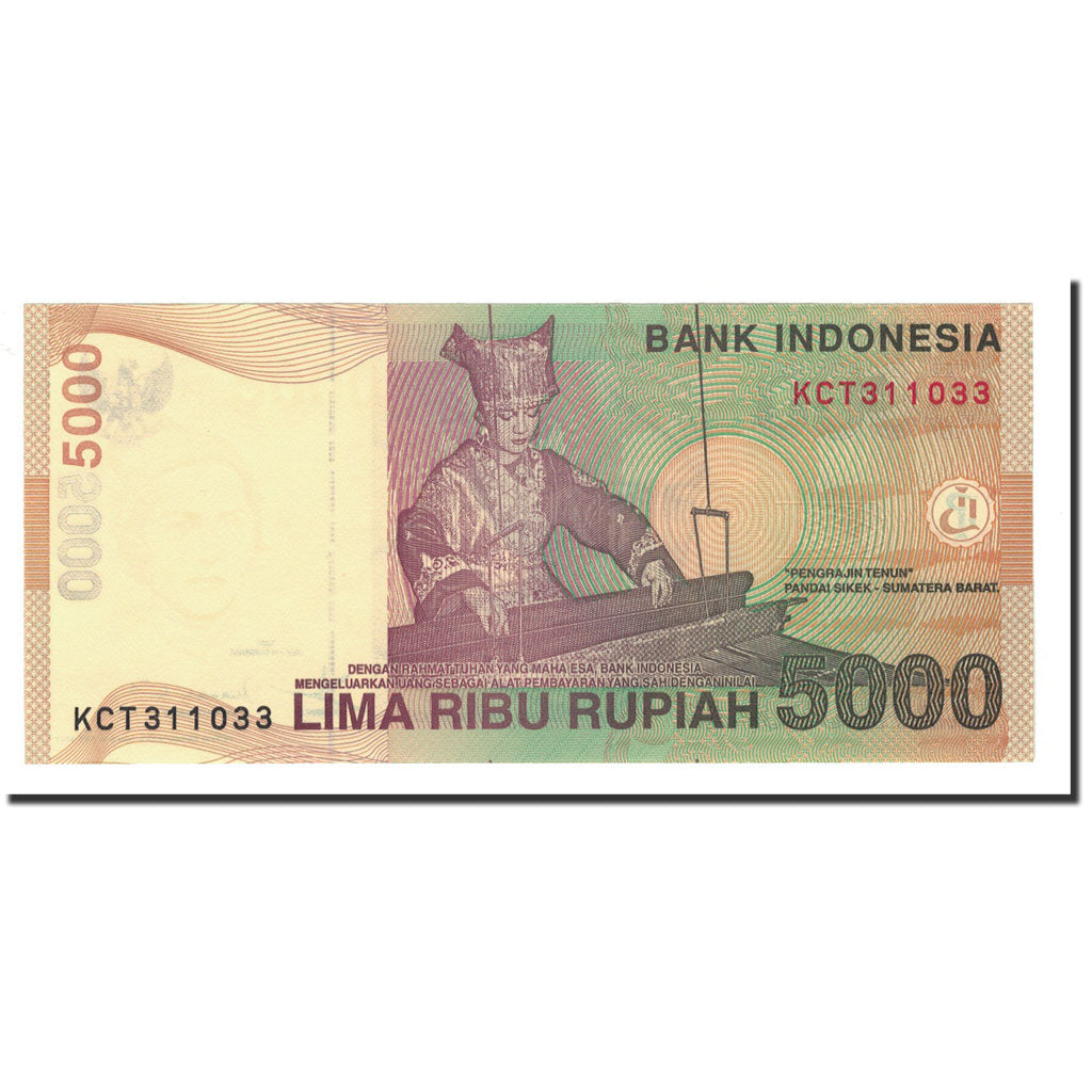 Banconote, Indonesia, 5000 Rupiah, 2001, 2001-2007, KM:142g, FDS