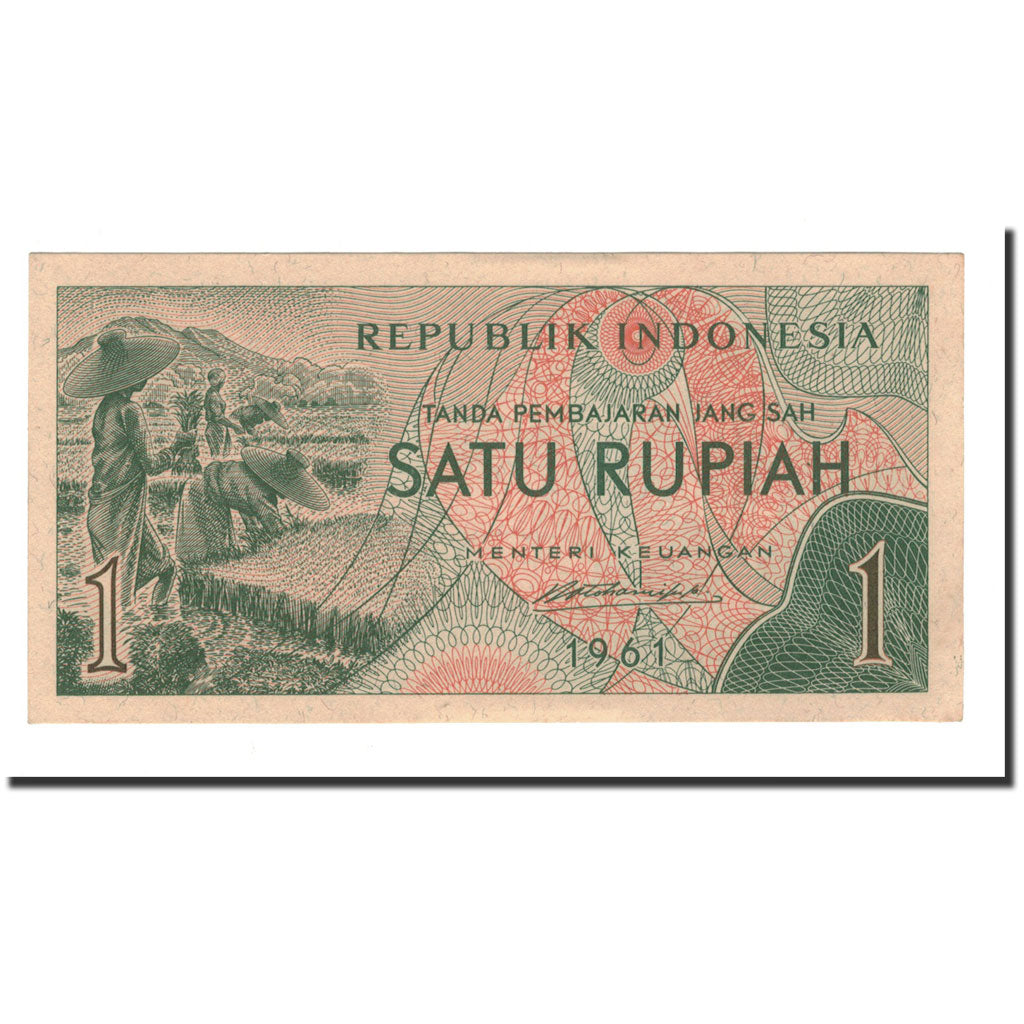 Banconote, Indonesia, 1 Rupiah, 1961, KM:78, SPL