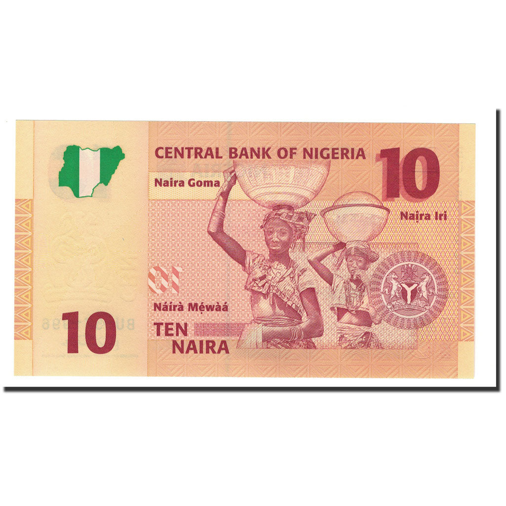 Banknote, Nigeria, 10 Naira, 2006, 2006, KM:39c, UNC(65-70)