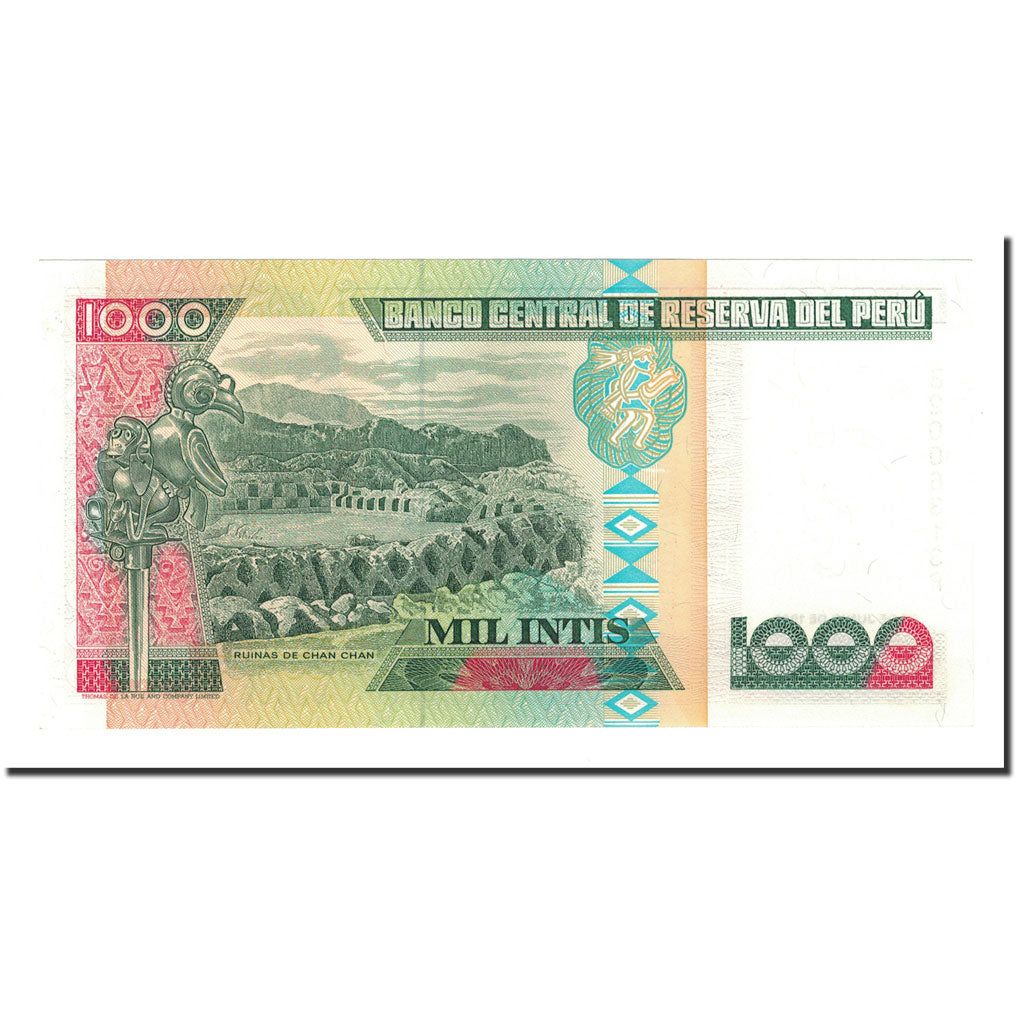 Banconote, Perù, 1000 Intis, 1986-1988, 1988-06-28, KM:136b, FDS