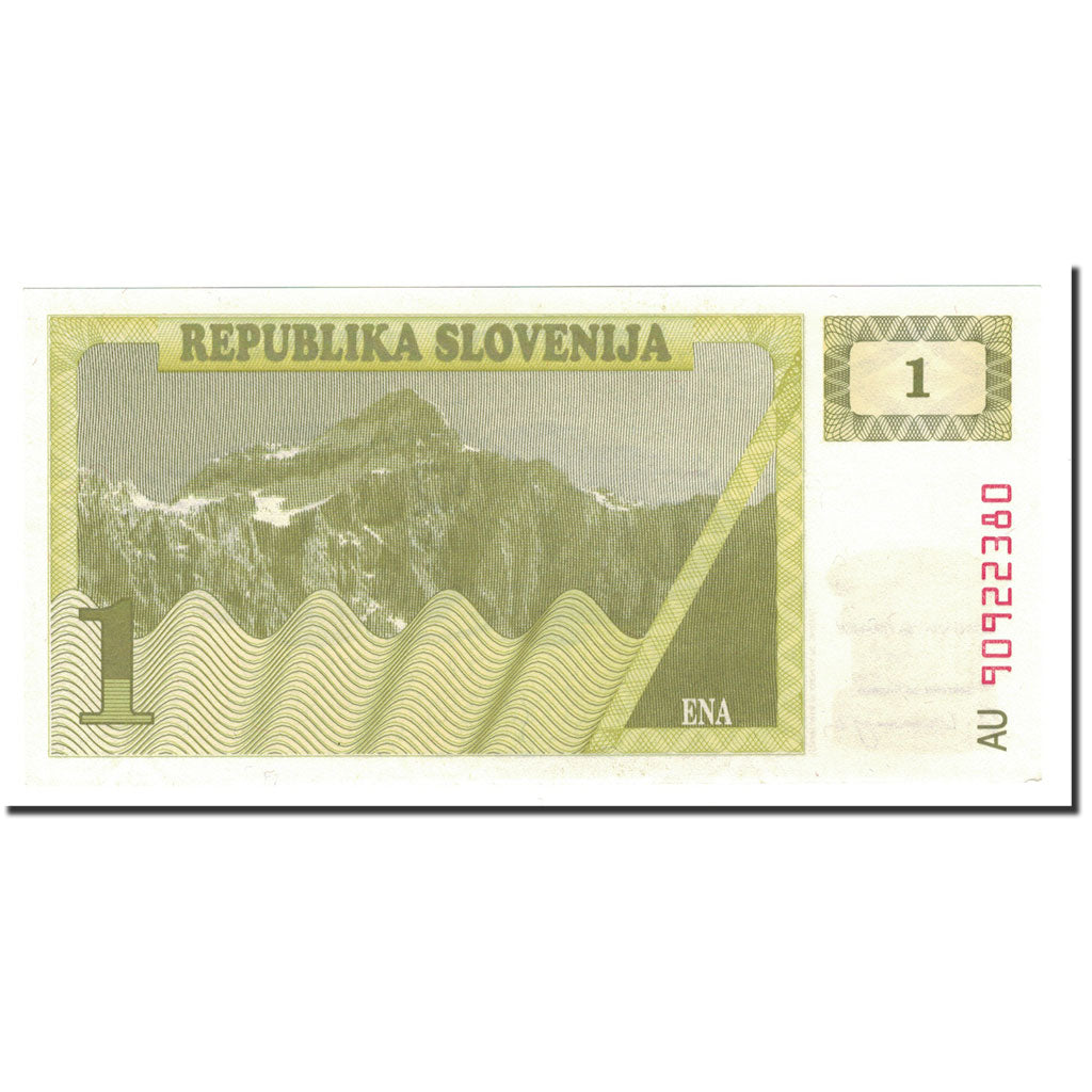 Billet, Slovénie, 1 (Tolar), (19)90, KM:1a, SPL+