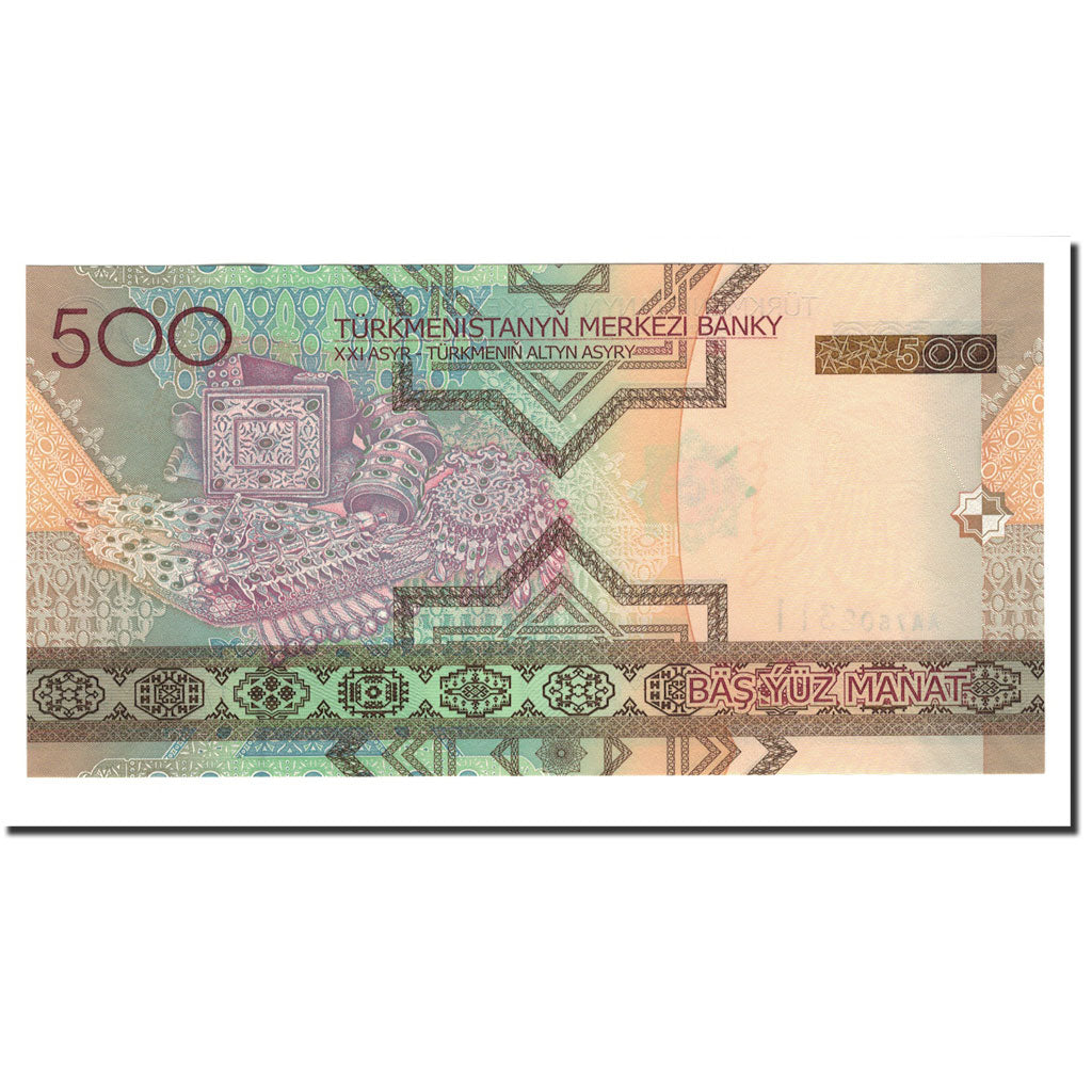 Geldschein, Turkmanistan, 500 Manat, 2005, KM:19, UNZ-