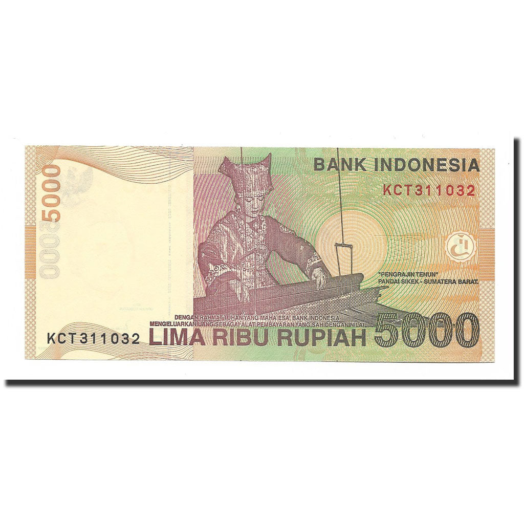 Biljet, Indonesië, 5000 Rupiah, 2001, 2001-2007, KM:142g, NIEUW