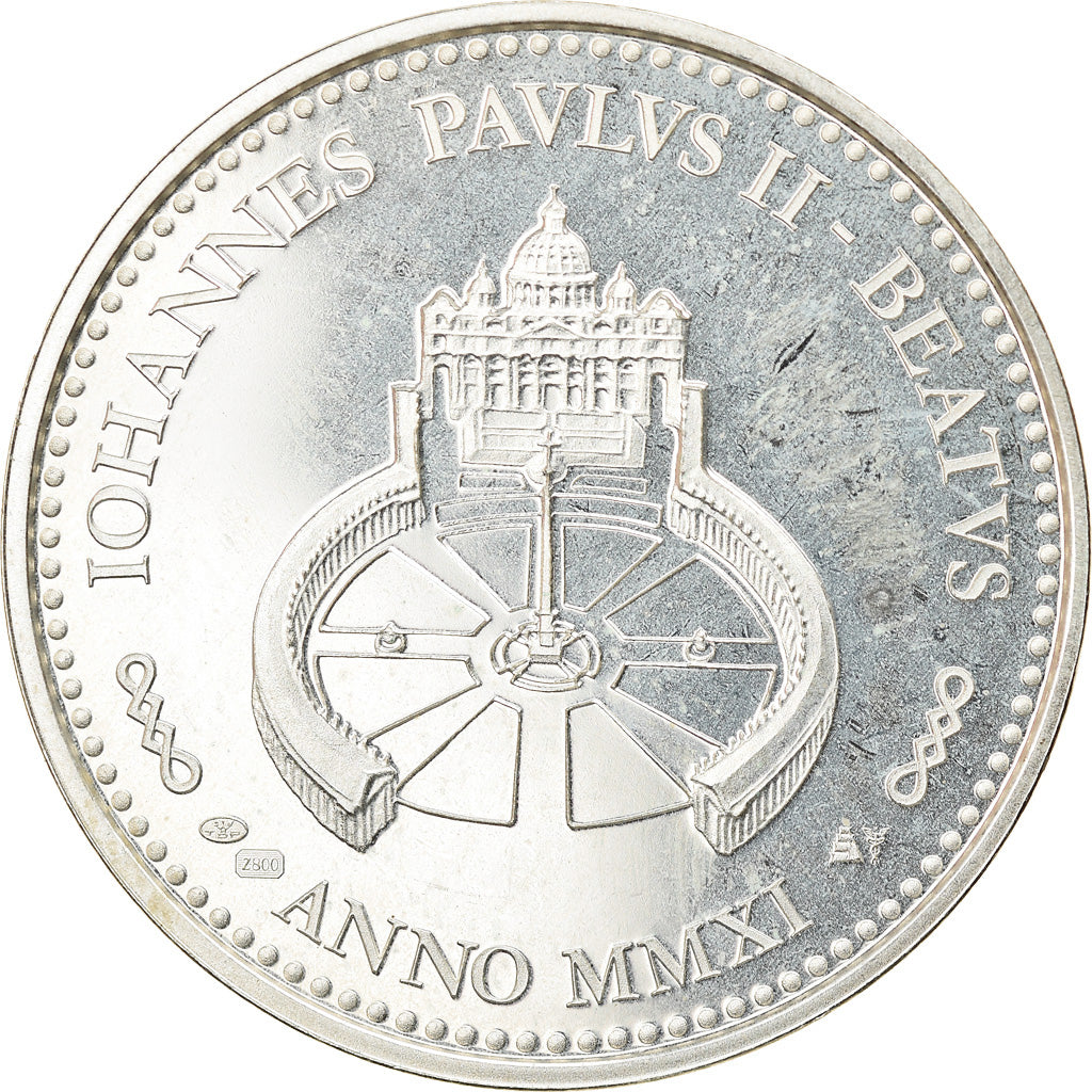 Vatican, Medal, Le Pape Jean-Paul II, Religions & beliefs, MS(63), Silver