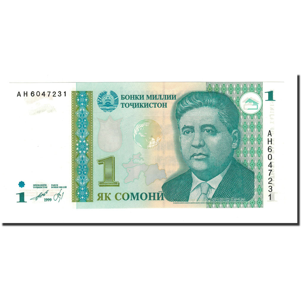 Banknote, Tajikistan, 1 Somoni, 1995 (2000), KM:14A, UNC(65-70)