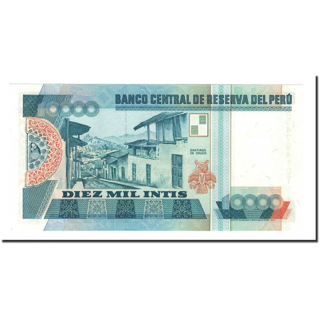 Billete, 10,000 Intis, 1988, Perú, 1988-06-28, KM:141, UNC