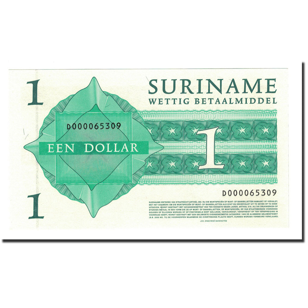 Banknote, Surinam, 1 Dollar, 2004, 2004-01-01, KM:155, UNC(65-70)