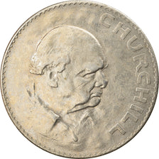 Coin, Great Britain, Elizabeth II, Crown, 1965, AU(50-53), Copper-nickel, KM:910