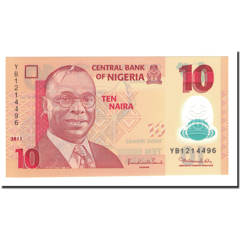 Banknote, Nigeria, 10 Naira, 2009, 2011, KM:39c, UNC(60-62)