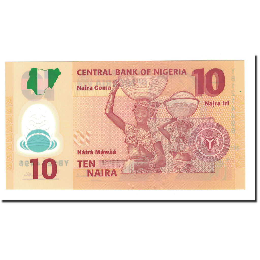Banknote, Nigeria, 10 Naira, 2009, 2011, KM:39c, UNC(60-62)