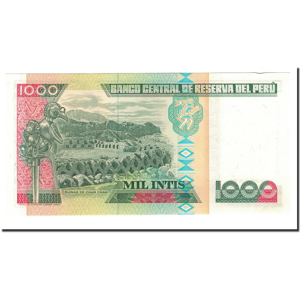 Banknote, Peru, 1000 Intis, 1986-1988, 1988-06-28, KM:136b, UNC(63)