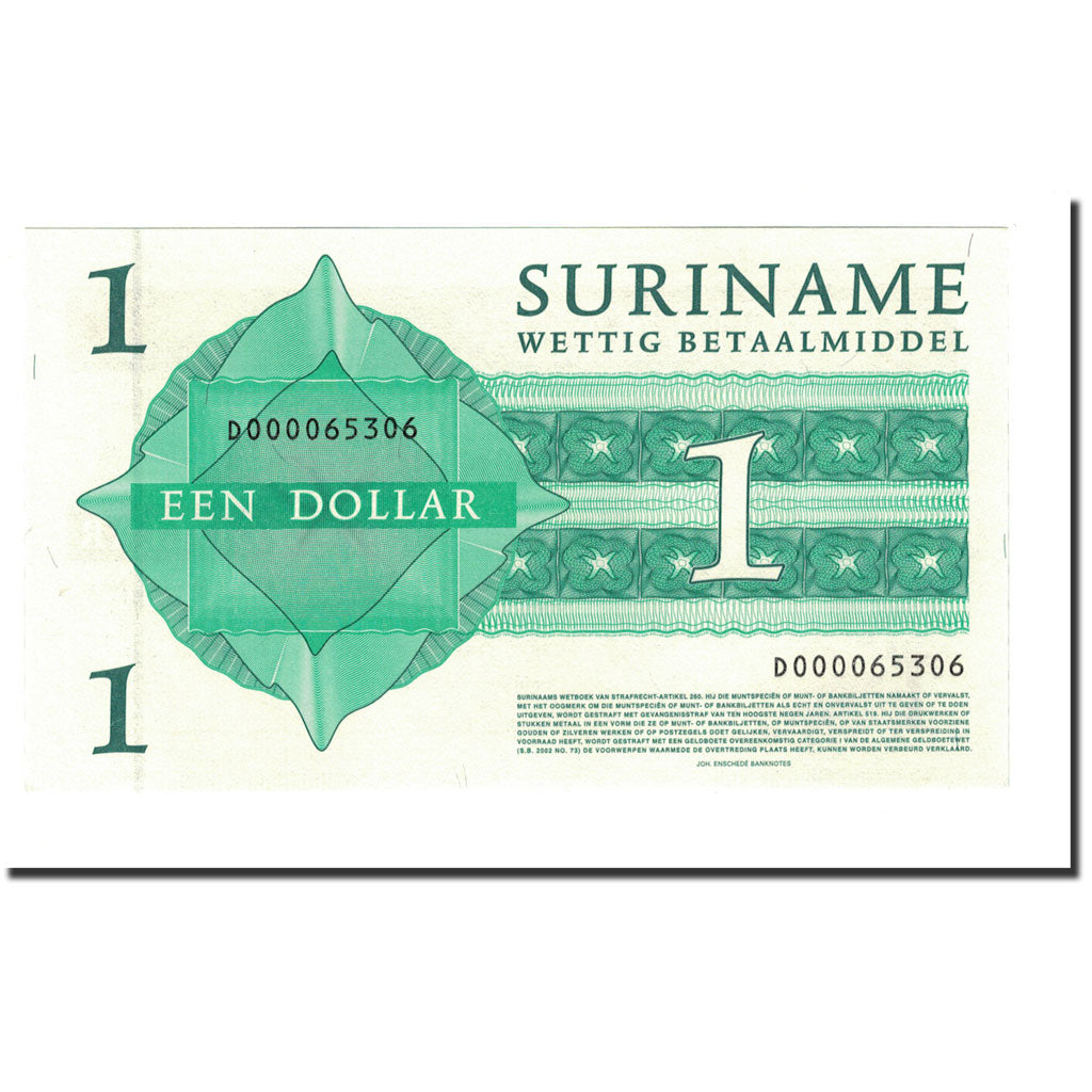 Banknote, Surinam, 1 Dollar, 2004, 2004-01-01, KM:155, UNC(65-70)
