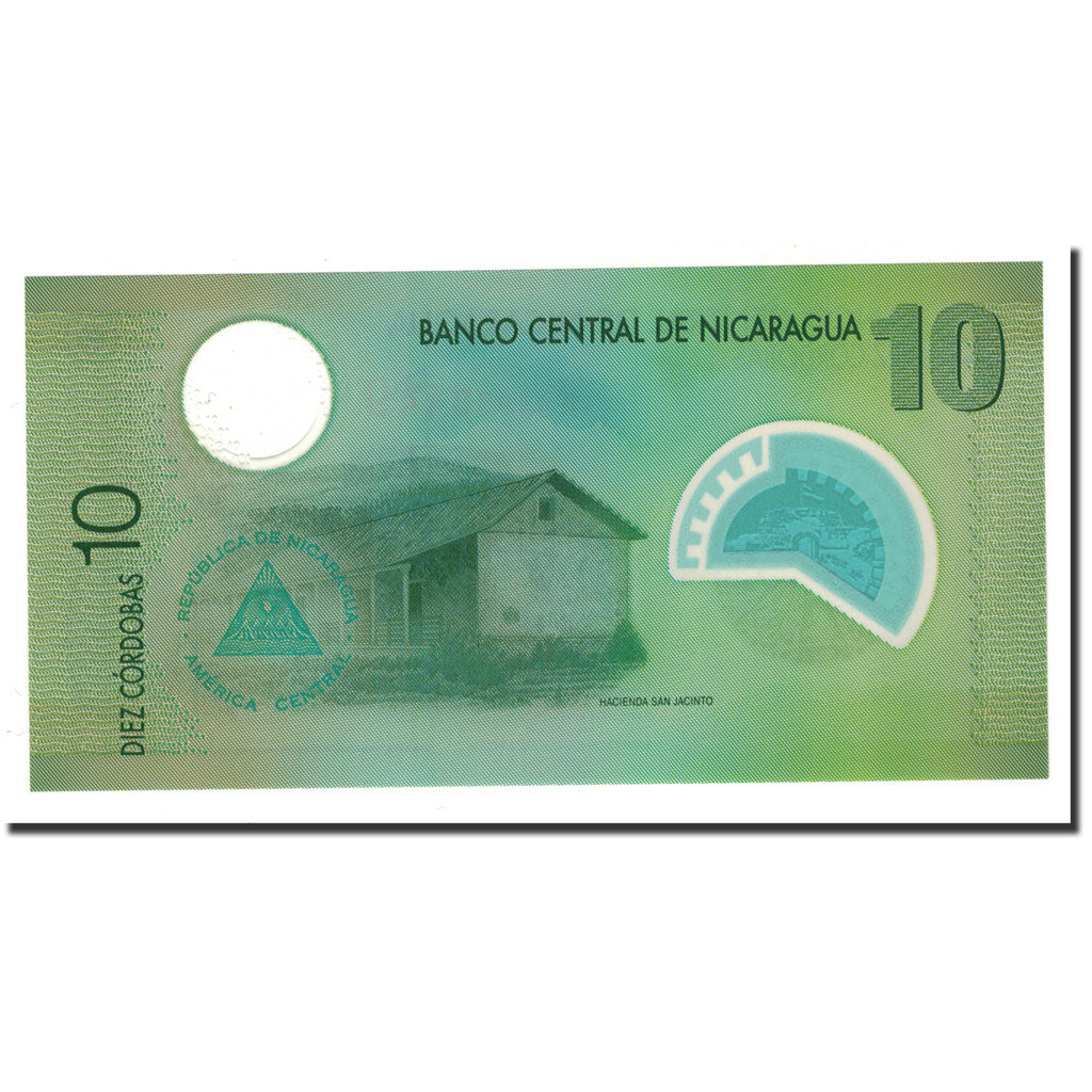 Biljet, Nicaragua, 10 Cordobas, 2012, KM:201, NIEUW