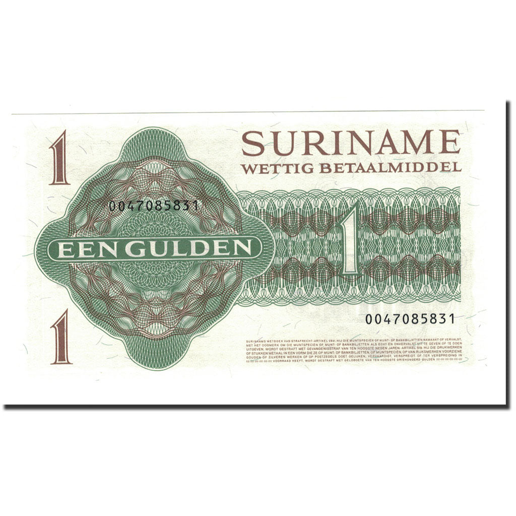 Billet, Surinam, 1 Gulden, 1961-1986, 1984-12-01, KM:116h, NEUF