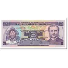 Banknote, Honduras, 2 Lempiras, 1997, 1997-09-18, KM:80, UNC(65-70)